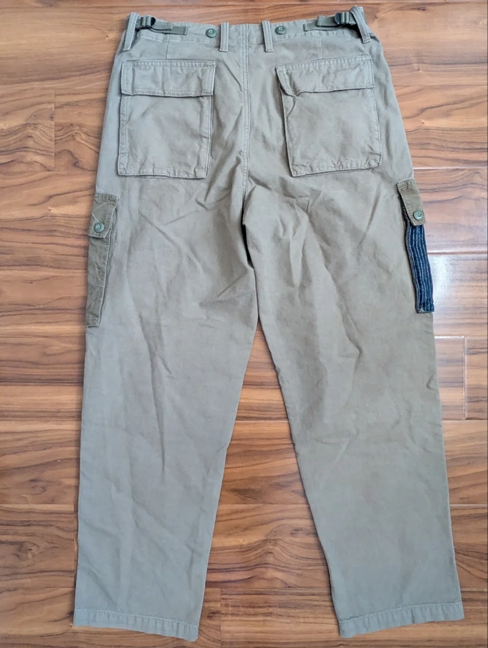 Lucky Brand Mens 32 Military Green Cargo RMen's Patchwork Cargo Pants - Olive - Picture 9 of 16